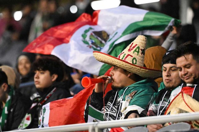 Timnas Meksiko Piala Dunia 2026 merayakan kemenangan di hadapan suporter sendiri