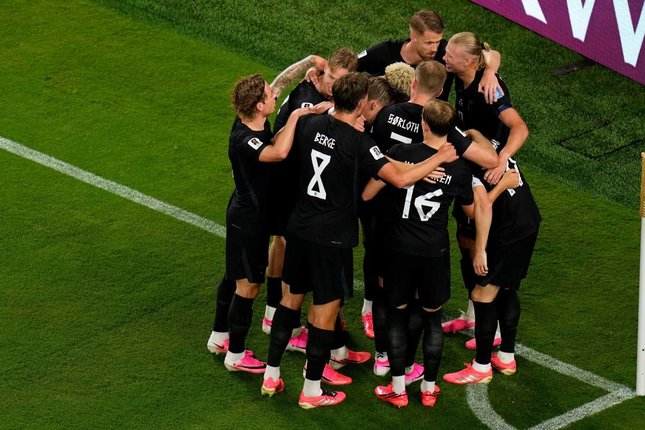 Selebrasi Viking Row Norwegia Piala Dunia 2026